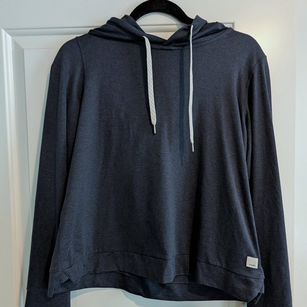 Vuori Halo Essential Hoodie - Midnight Heather (Size Small)